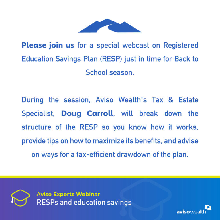 Aviso Experts Webinar: RESPs and education savings